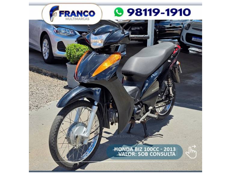 HONDA - BIZ 100 - 2013/2013 - Preta - Sob Consulta