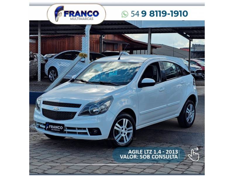 CHEVROLET - AGILE - 2012/2013 - Branca - Sob Consulta