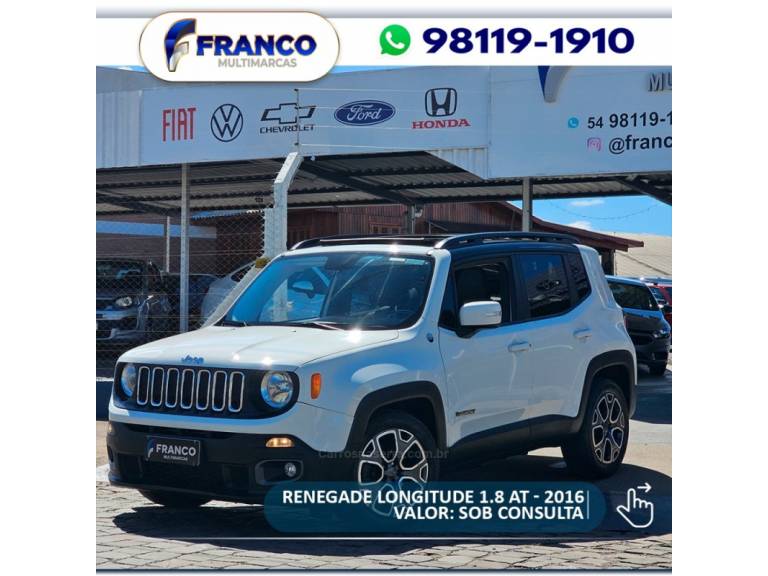 JEEP - RENEGADE - 2016/2016 - Branca - Sob Consulta