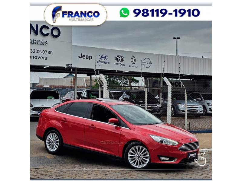 FORD - FOCUS - 2016/2016 - Vermelha - Sob Consulta