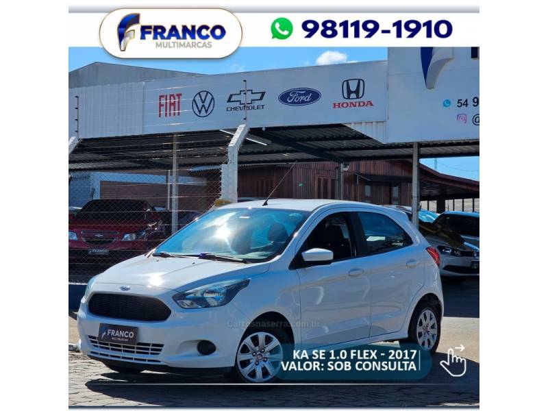 FORD - KA - 2016/2017 - Branca - Sob Consulta