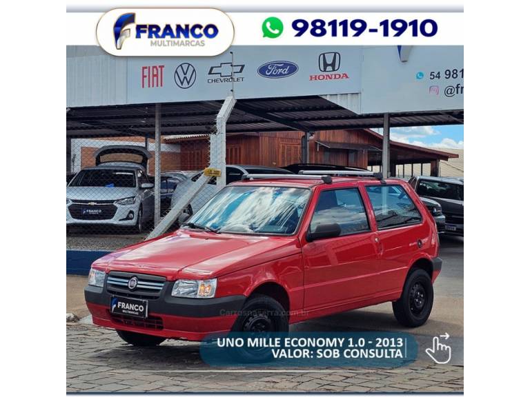 FIAT - UNO - 2013/2013 - Vermelha - Sob Consulta