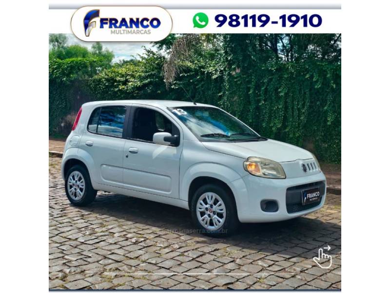 FIAT - UNO - 2012/2013 - Branca - Sob Consulta