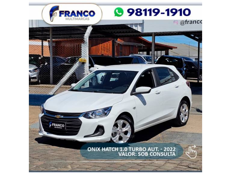 CHEVROLET - ONIX - 2021/2022 - Branca - Sob Consulta