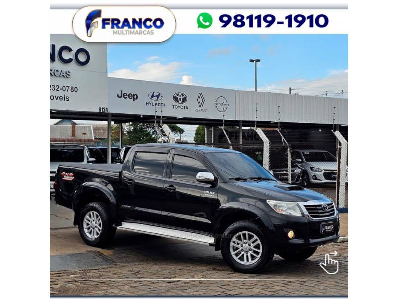 TOYOTA - HILUX - 2013/2013 - Preta - Sob Consulta