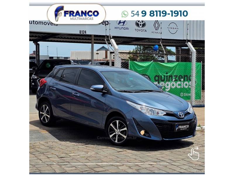 TOYOTA - YARIS - 2019/2019 - Azul - Sob Consulta