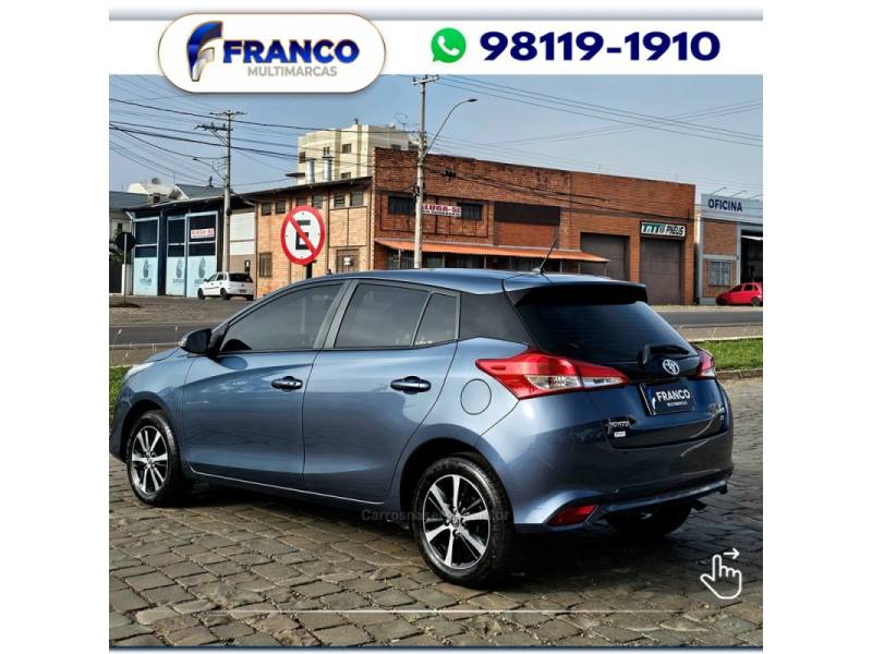 TOYOTA - YARIS - 2019/2019 - Azul - Sob Consulta