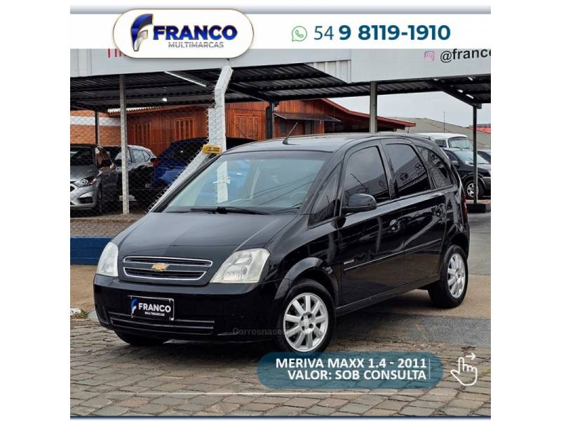 CHEVROLET - MERIVA - 2011/2011 - Preta - Sob Consulta