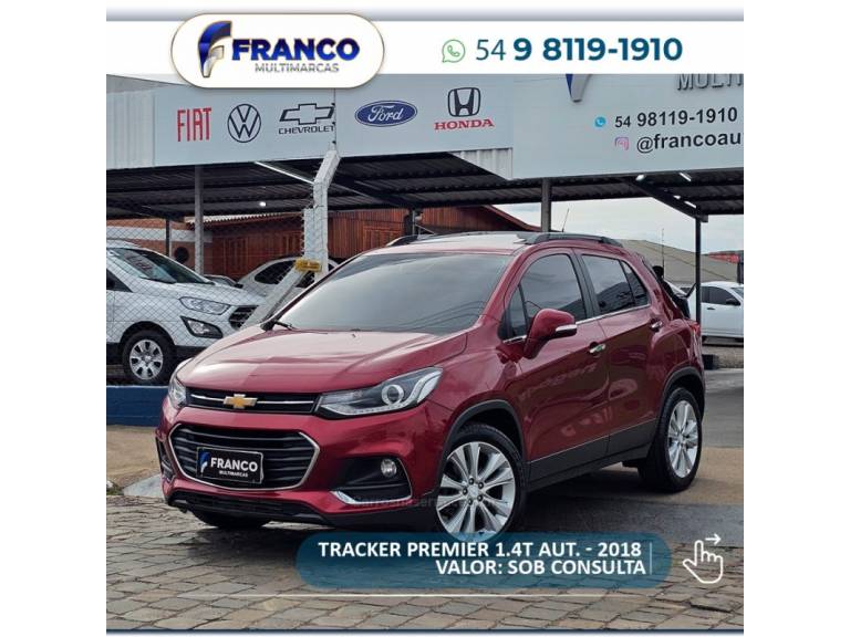 CHEVROLET - TRACKER - 2018/2018 - Vermelha - Sob Consulta