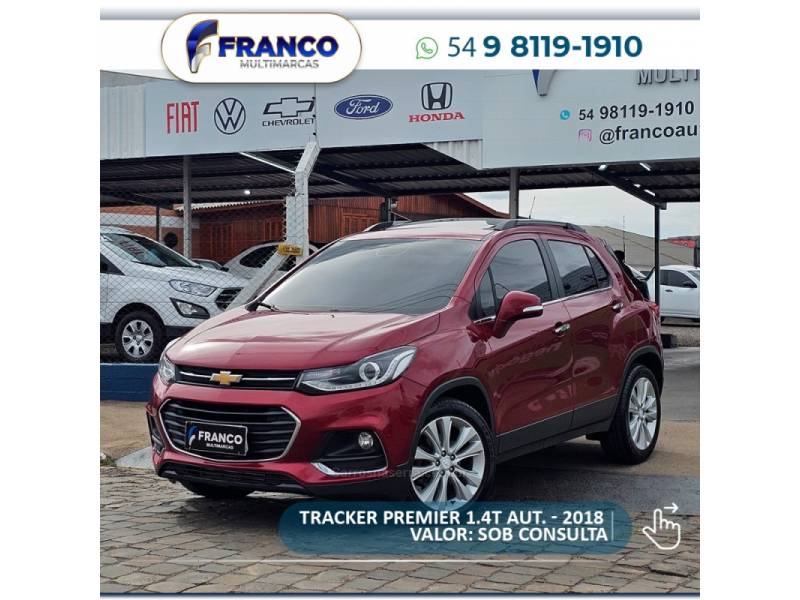 CHEVROLET - TRACKER - 2018/2018 - Vermelha - Sob Consulta