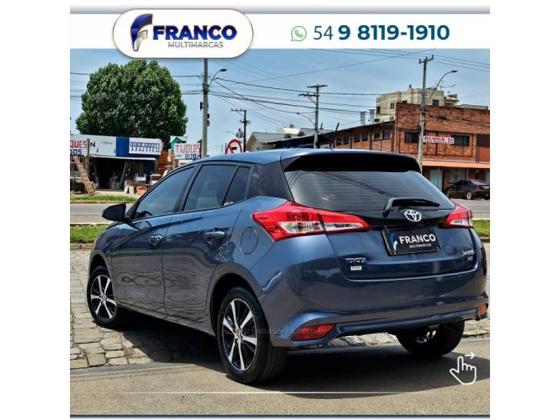 TOYOTA - YARIS - 2019/2019 - Azul - Sob Consulta