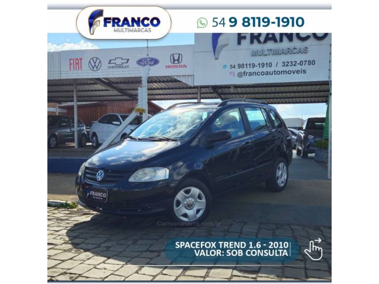 VOLKSWAGEN - SPACEFOX - 2009/2010 - Preta - Sob Consulta